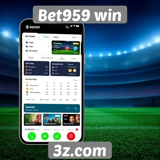 Interface do usuário do Bet959 win é intuitiva e moderna